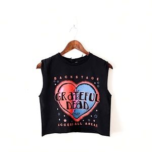 The Grateful Dead Distressed 1987 Pop Rock Festival Music Graphic Band Tee Tank